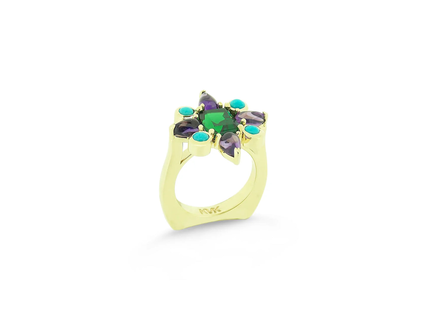 Gemstone Starburst Ring