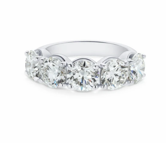 Five Lab Diamond Eternity Band