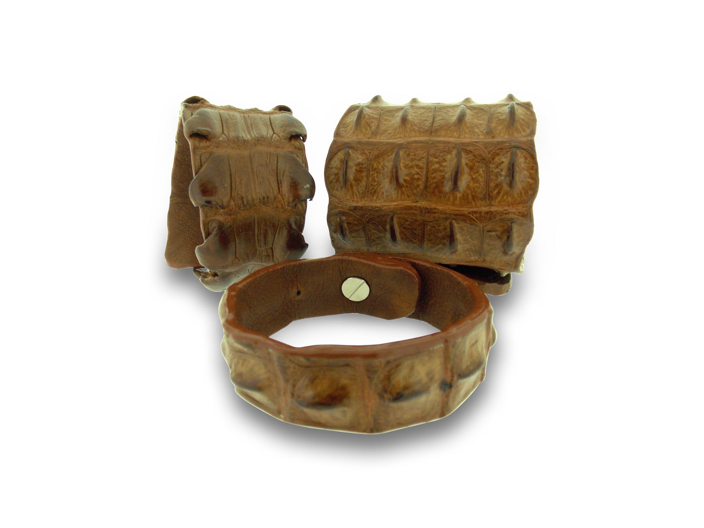 Crocodile Leather Cuff