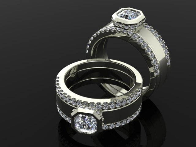 Bezel Set Engagement Ring