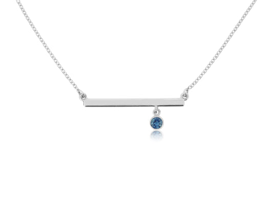 Sapphire Bar Necklace