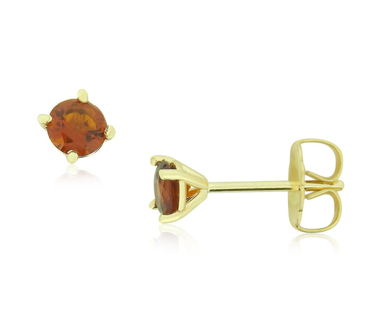 Golden Spessarite Garnet Earrings