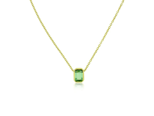 Tourmaline and Gold Pendant