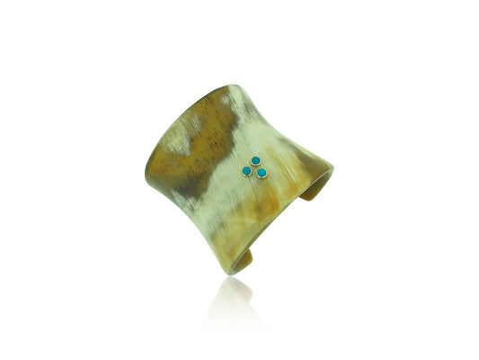 Buffalo Horn Turquoise Cuff