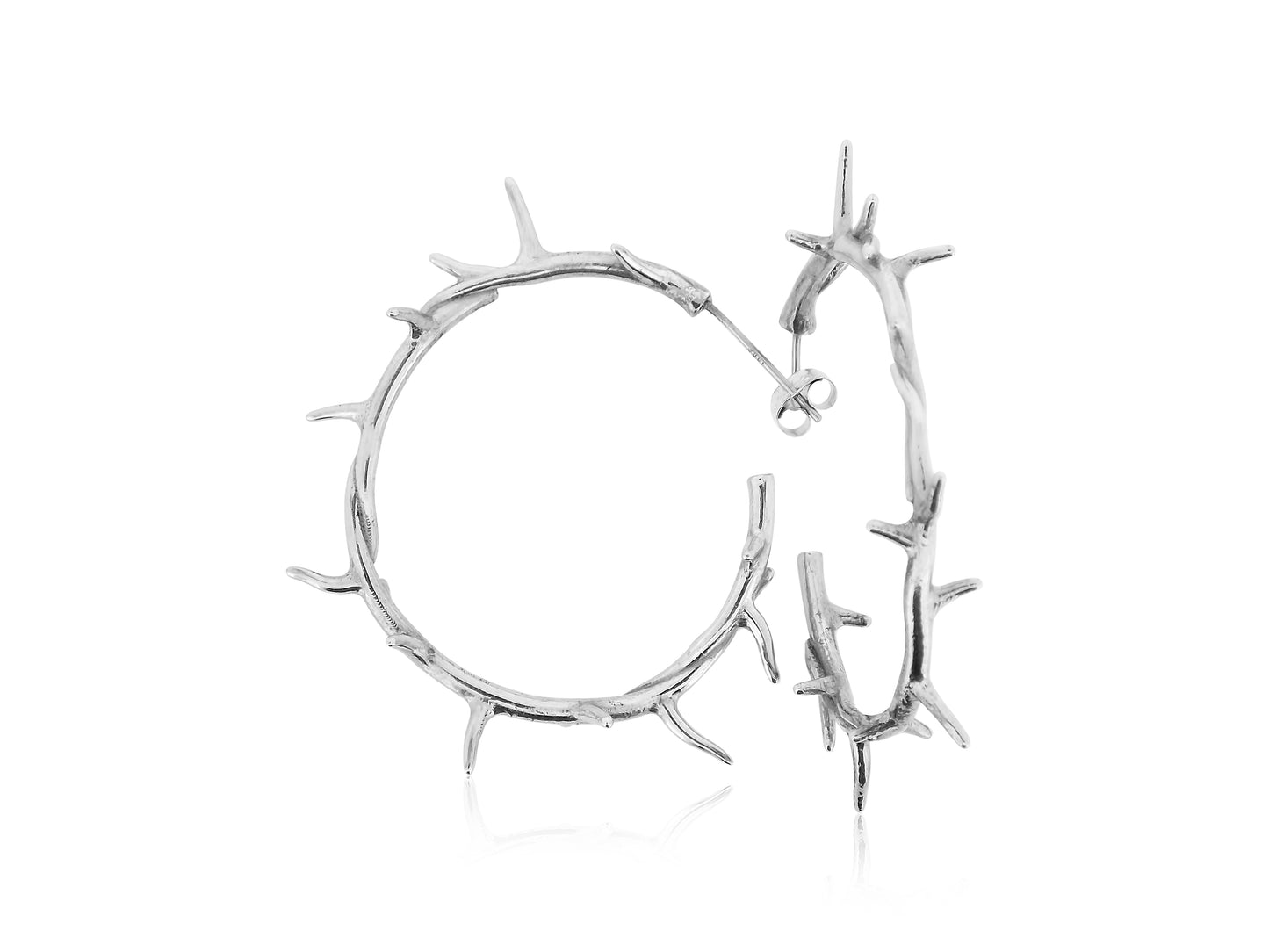 Silver Branch Earrings